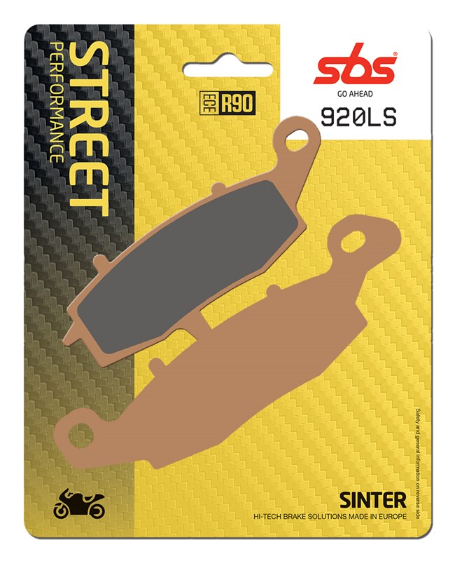 SBS brake pads KH231 street performance (excel) sinteredcolour gold suitable for SUZUKI 1800 intruder `06 rear(920LS)